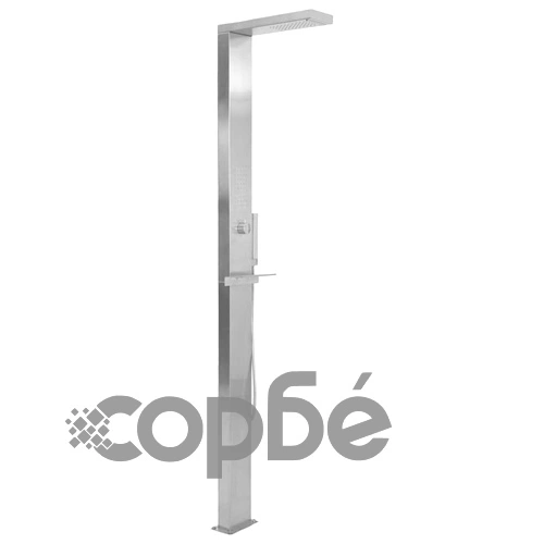 Градински душ, неръждаема стомана, квадратен ➤ топ цена ➤ sorbe.bg