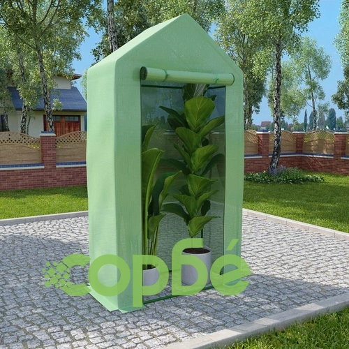 Оранжерия със стоманена рамка 0,5 м² 1x0,5x1,9 м ➤ топ цена ➤ sorbe.bg