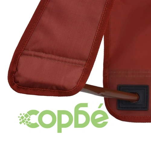 Детски градински столове, 2 бр, кафяви, текстил ➤ топ цена ➤ sorbe.bg