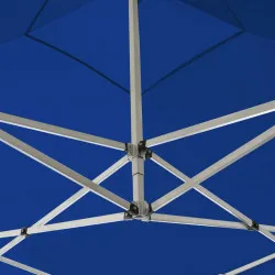 Професионална сгъваема парти шатра, алуминий, 2x2 м, синя