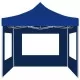 Професионална сгъваема шатра + стени алуминий 2x2 м синя