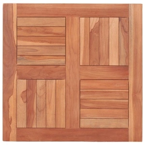 Плот за маса, тиково дърво масив, 60x60x2,5 cм
