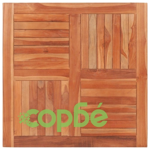 Плот за маса, тиково дърво масив, квадратен, 90x90x2,5 см ➤ топ цена ➤ sorbe.bg