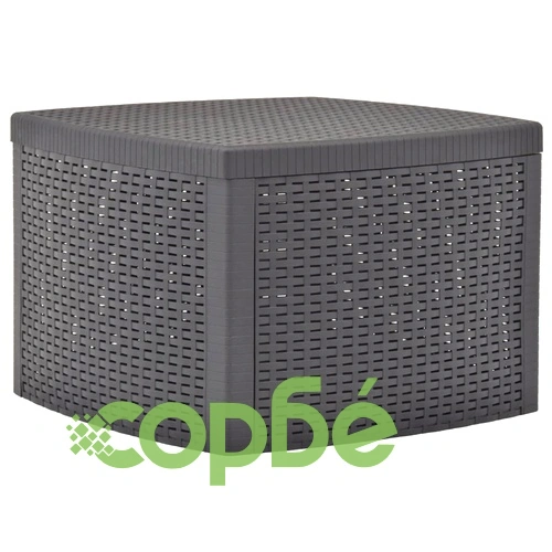 Странична маса, мока, 54x54x36,5 см, пластмаса ➤ топ цена ➤ sorbe.bg