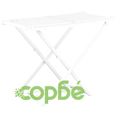 Сгъваем сушилник за дрехи, бял, пластмаса ➤ топ цена ➤ sorbe.bg