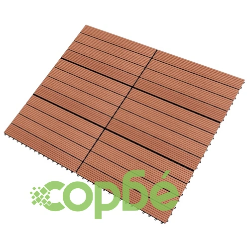 WPC плочки, 60х30 см, 6 бр, 1 м², кафяви ➤ топ цена ➤ sorbe.bg