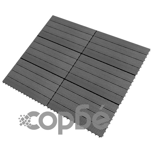 WPC плочки, 60х30 см, 6 бр, 1 м², сиви ➤ топ цена ➤ sorbe.bg