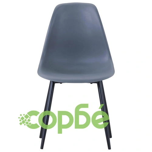 Трапезни столове, 4 бр, сиви, PP ➤ топ цена ➤ sorbe.bg