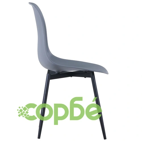 Трапезни столове, 4 бр, сиви, PP ➤ топ цена ➤ sorbe.bg