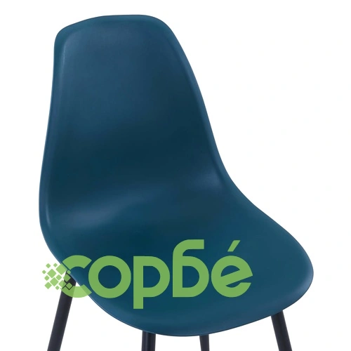 Трапезни столове, 4 бр, тюркоаз, PP ➤ топ цена ➤ sorbe.bg