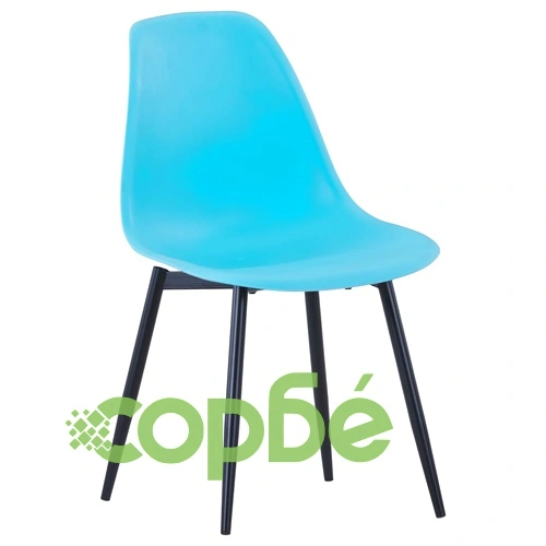 Трапезни столове, 4 бр, сини, PP ➤ топ цена ➤ sorbe.bg