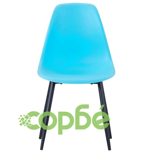 Трапезни столове, 4 бр, сини, PP ➤ топ цена ➤ sorbe.bg