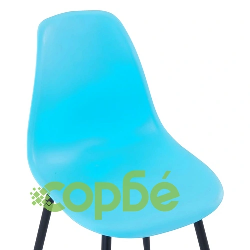 Трапезни столове, 6 бр, сини, PP ➤ топ цена ➤ sorbe.bg