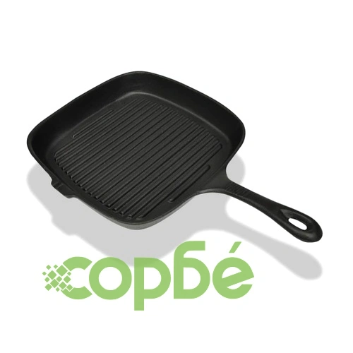 Чугунен грил тиган 24x23 см ➤ топ цена ➤ sorbe.bg