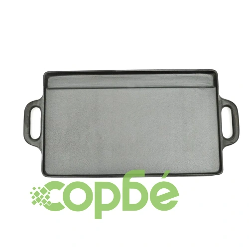Чугунена плоча за печене с две лица, 50x23 см ➤ топ цена ➤ sorbe.bg