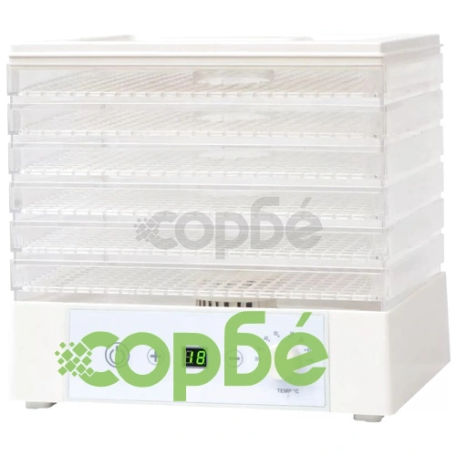 Дехидратор за храни с 6 тави, 250 W, бял на топ цена от sorbe.bg Дехидратор за храни с 6 тави, 250 W, бял ➤ топ цена ➤ sorbe.bg