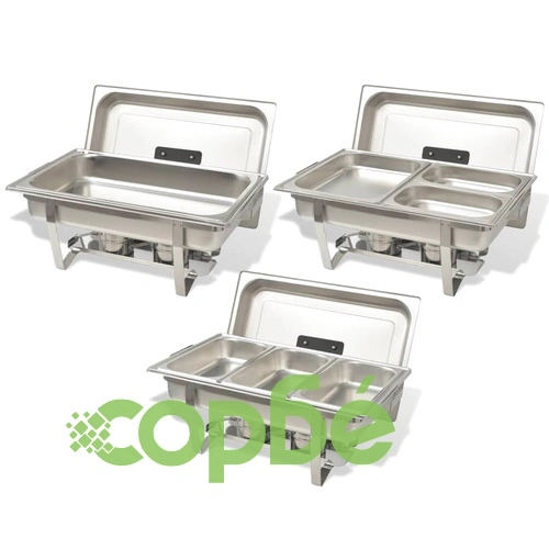 Комплект съдове за бен мари, 3 бр, неръждаема стомана ➤ топ цена ➤ sorbe.bg