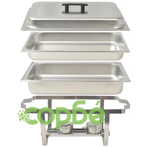 Комплект съдове за бен мари, 3 бр, неръждаема стомана ➤ топ цена ➤ sorbe.bg