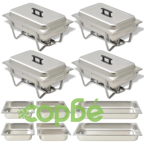 Комплект съдове за бен мари, 4 бр, неръждаема стомана ➤ топ цена ➤ sorbe.bg