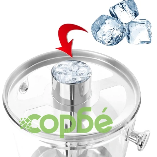 Троен диспенсър за сокове от неръждаема стомана, 3 x 8 л ➤ топ цена ➤ sorbe.bg