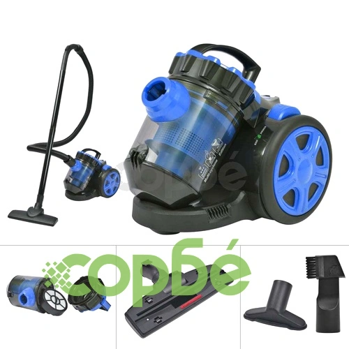 Прахосмукачка без торба мултициклон, настилки и килими, синя ➤ топ цена ➤ sorbe.bg