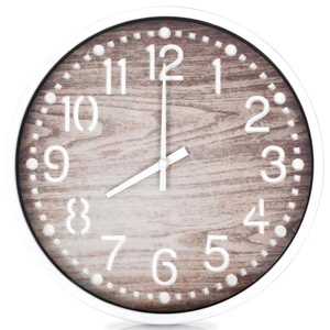 Стенен часовник, имитация на дърво, 30,5 см