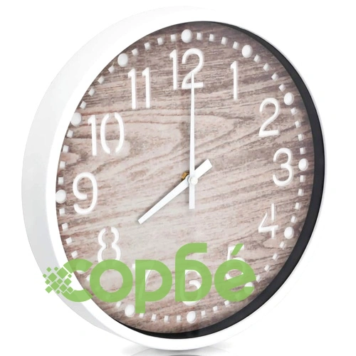 Стенен часовник, имитация на дърво, 30,5 см ➤ топ цена ➤ sorbe.bg