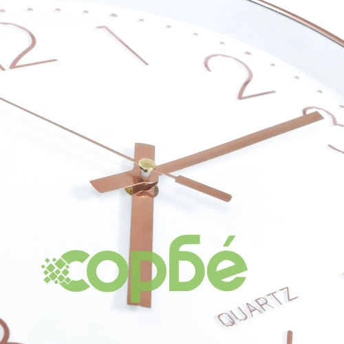 Стенен часовник, 30 см, розово-златисто ➤ топ цена ➤ sorbe.bg