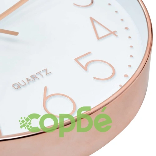 Стенен часовник, 30 см, розово-златисто ➤ топ цена ➤ sorbe.bg