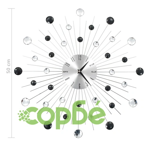 Стенен часовник с кварцов механизъм, модерен дизайн, 50 см ➤ топ цена ➤ sorbe.bg