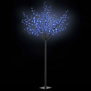 LED коледно дърво за закрито и открито, IP44 250 см, синьо