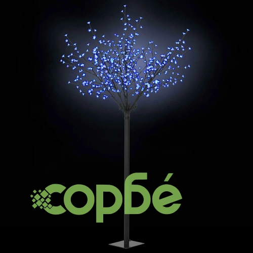 LED коледно дърво за закрито и открито, IP44 250 см, синьо ➤ топ цена ➤ sorbe.bg