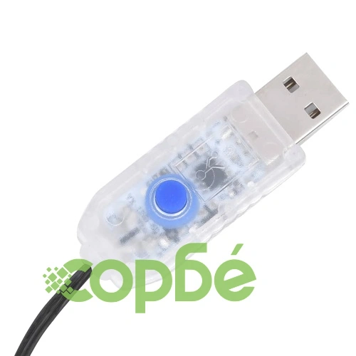 Светещ стринг 400 LED за закрито или открито 40 м студено бял  ➤ топ цена ➤ sorbe.bg