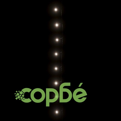 Светещ стринг 600 LED закрито или открито IP44 60 м студено бял  ➤ топ цена ➤ sorbe.bg