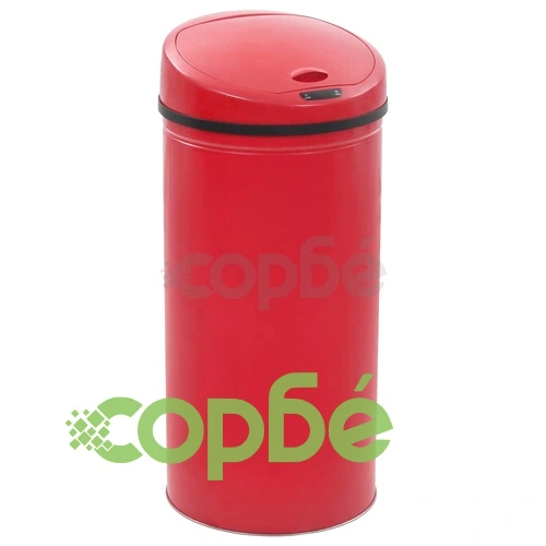 Кош за отпадъци със сензор, 52 л, червен ➤ топ цена ➤ sorbe.bg