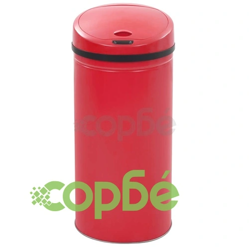 Кош за отпадъци със сензор, 52 л, червен ➤ топ цена ➤ sorbe.bg