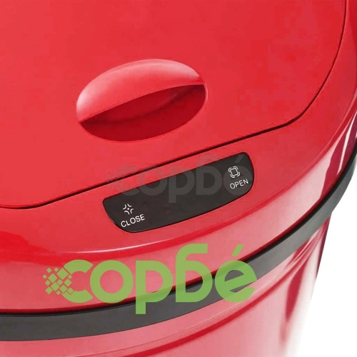 Кош за отпадъци със сензор, 52 л, червен ➤ топ цена ➤ sorbe.bg