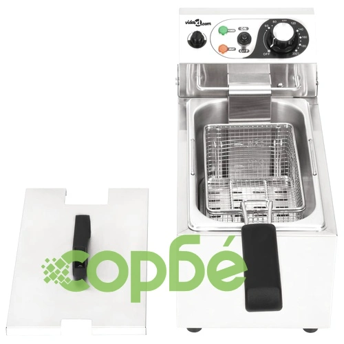 Електрически фритюрник, неръждаема стомана, 6 л, 2000 W ➤ топ цена ➤ sorbe.bg