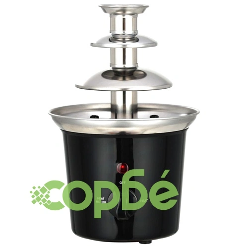 Фонтан за шоколад, неръждаема стомана, черен, 60 W ➤ топ цена ➤ sorbe.bg