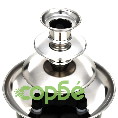 Фонтан за шоколад, неръждаема стомана, черен, 60 W ➤ топ цена ➤ sorbe.bg