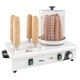 Машина за хотдог с 4 шиша, неръждаема стомана, 550 W
