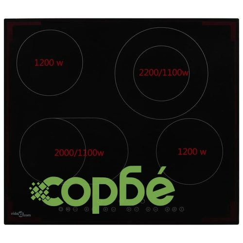 Керамичен плот с 4 котлона, сензорен контрол, 6600 W ➤ топ цена ➤ sorbe.bg