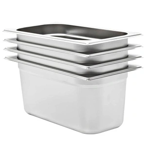 Гастронорм контейнери 4 бр GN 1/3 150 мм неръждаема стомана