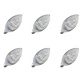 LED крушки тип свещ – 6 бр. х 3W