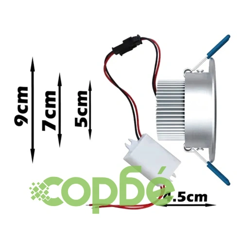 LED спот 3 W – комплект от 12 бр. ➤ топ цена ➤ sorbe.bg
