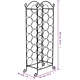 Метална стойка за вино за 21 бутилки 
