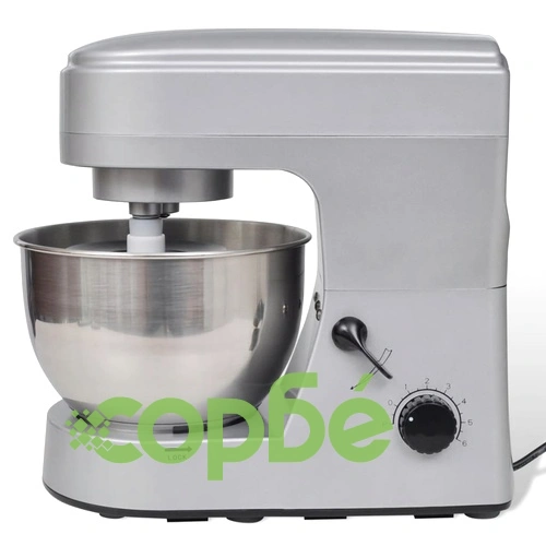 Миксер на стойка и купа, сребрист, 1000 W ➤ топ цена ➤ sorbe.bg