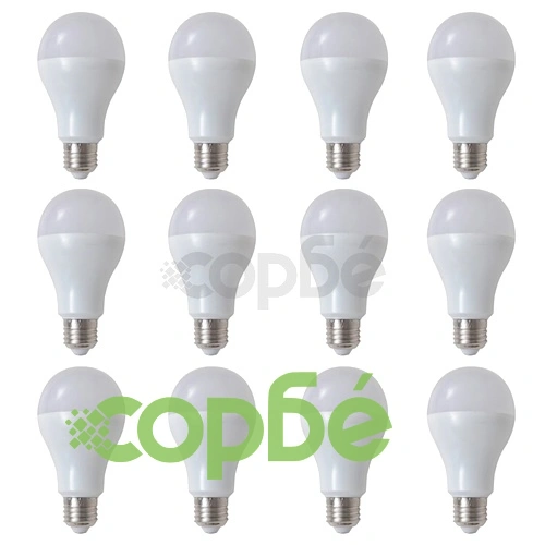 LED крушки, топло бяла светлина, 9 W E27 – 12 броя ➤ топ цена ➤ sorbe.bg