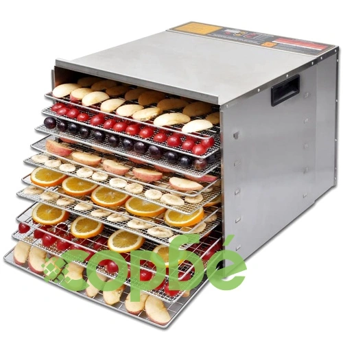 Дехидратор за храни с 10 тавички, неръждаема стомана ➤ топ цена ➤ sorbe.bg