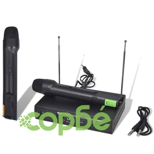 Приемник с 2 безжични VHF микрофона ➤ топ цена ➤ sorbe.bg